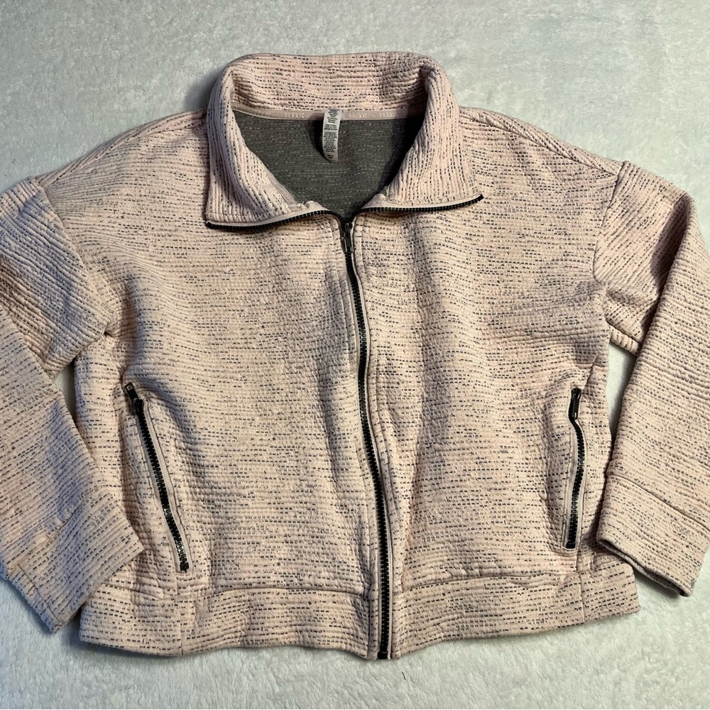 RBX Blush Pink Full-Zip Bomber Jacket